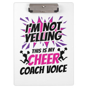 I'm Not Yelling This Is My Cheer Coach Voice Clipboard