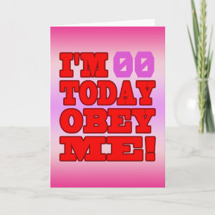 I'm - Obey Me! Funny Customise Birthday Template