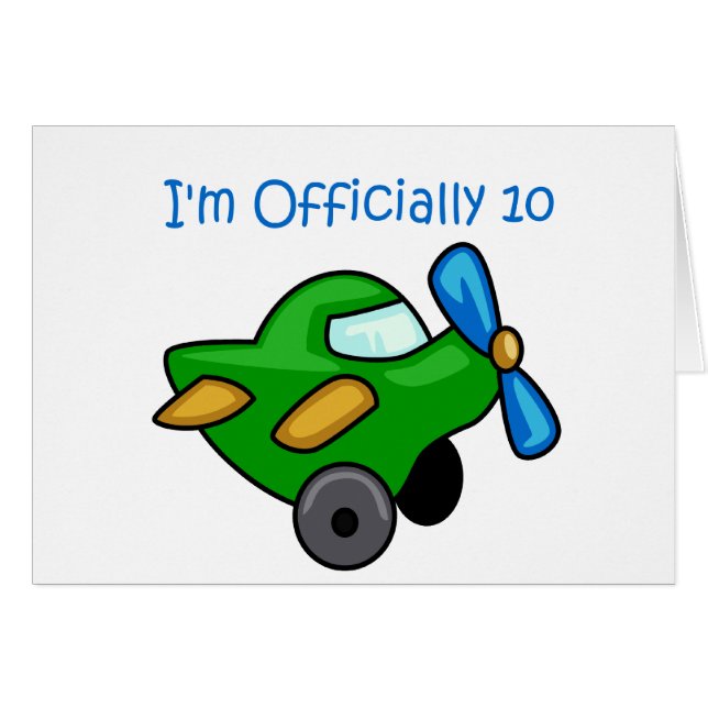 I'm Officially 10, Jet Plane (Front Horizontal)