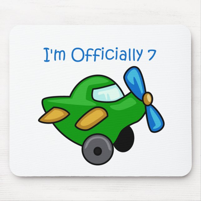 I'm Officially 7, Jet Plane Mouse Pad (Front)