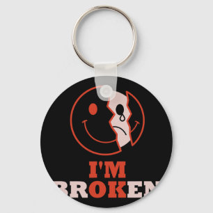 I'm Ok I'm Broken Mental Health Awareness Invisibl Key Ring