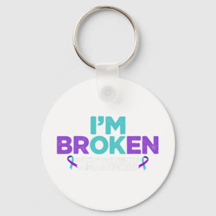 I'm Ok I'm Broken Suicide Prevention Awareness Sem Key Ring