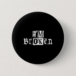 I'm Ok Invisible Illness Mental Health Awareness I 6 Cm Round Badge