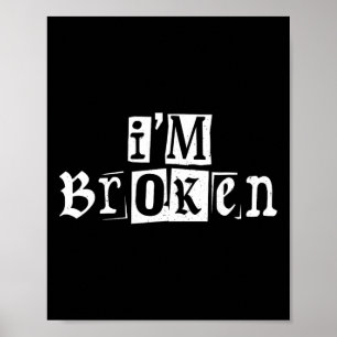 I'm Ok Invisible Illness Mental Health Awareness I Poster