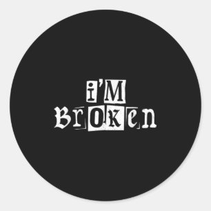 Im Ok Invisible Illness Mental Health Awareness Im Classic Round Sticker