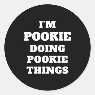 I'm Okie Doing Okie Things Aesthetic Slang Viral G Classic Round Sticker
