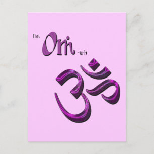 I'm Om-ish Om Symbol Aum Postcard