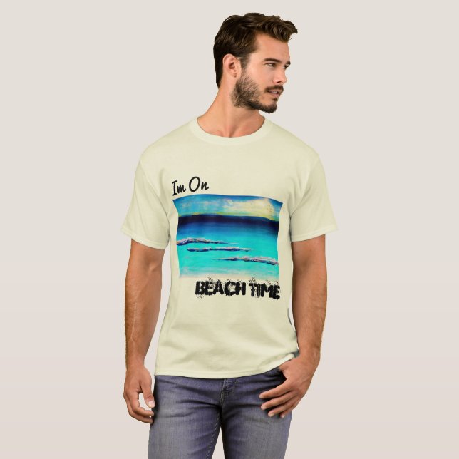 Im on Beach Time Men's Shirt (Front Full)