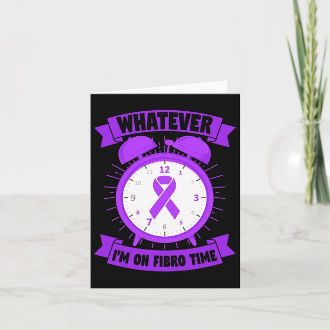 I'm On Fibro Time Fibromyalgia Awareness  Card (Front)