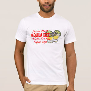 I'm On Tequila Diet Funny Graphic Tees Design 