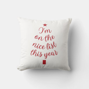 I'm on the Right List This year Cushion