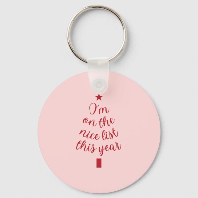 I'm on the Right List This year Key Ring (Front)