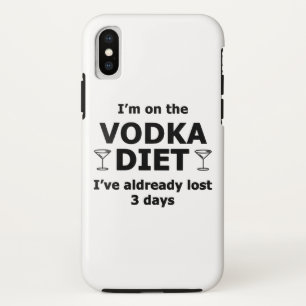 I'm On The Vodka Diet iPhone X Case