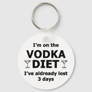 I'm On The Vodka Diet Key Ring
