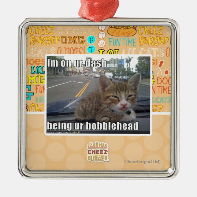 Im on ur dash metal tree decoration (Front)