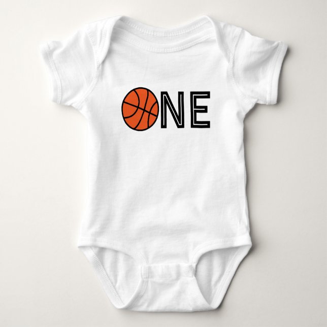 I'm One Basketball baby boy shirt (Front)