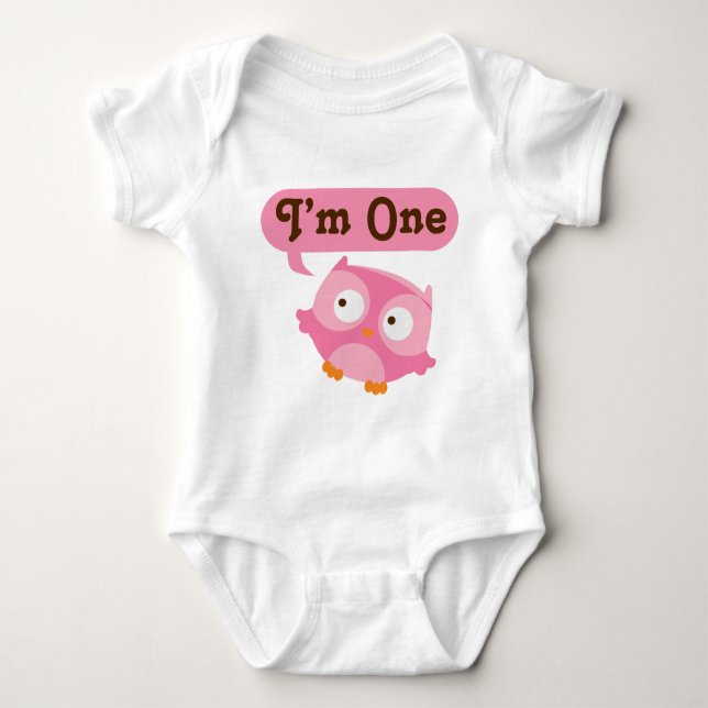 Im One Birthday Gift Idea Baby Bodysuit (Front)