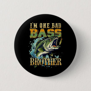 I'm One D B Brother B Fishing Gift For Fish Lovers 6 Cm Round Badge