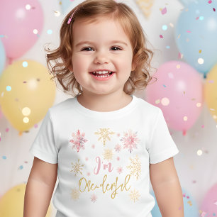 I'm one-derful snowflakes one first birthday baby T-Shirt