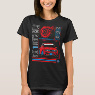I'm One Let's Roll Race Car Toddler 1st Birthday R T-Shirt