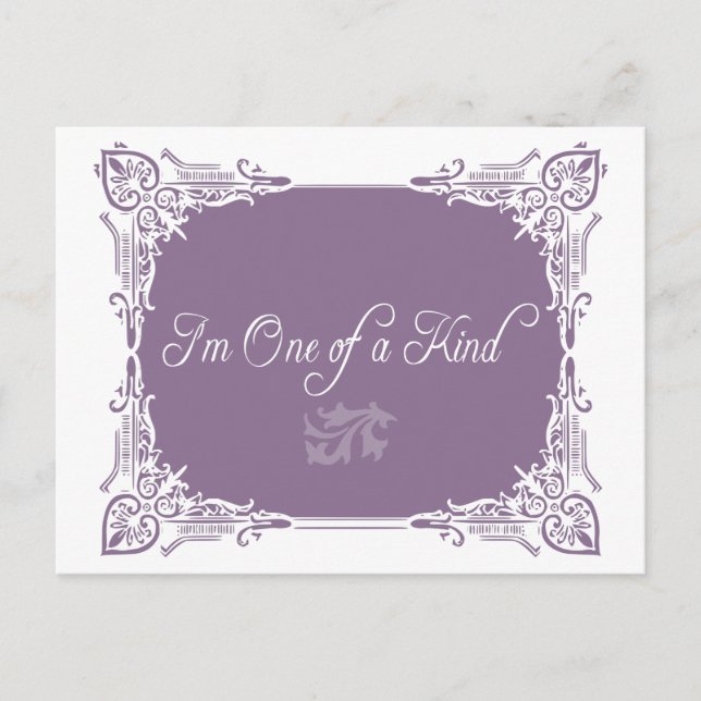 I'm One of a Kind Quote Postcard (Front)
