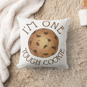 I'm One Tough Cookie Chocolate Chip Baker Foodie Cushion