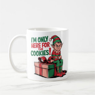 I'm only here for the cookies design coffee mug