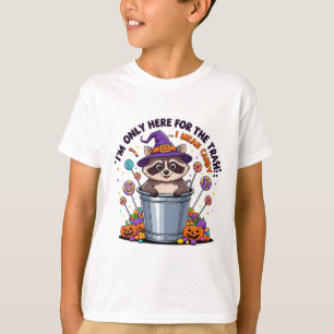 Im Only Here For The Trash I Mean Candy Racoon T-Shirt