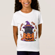 I'm Only Here For The Treats Cute Halloween Cat