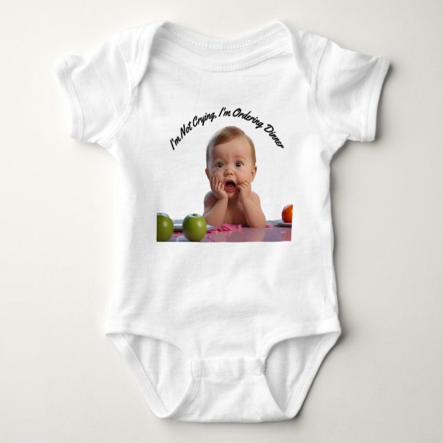  I'm Ordering Dinner' baby Bodysuit (Front)