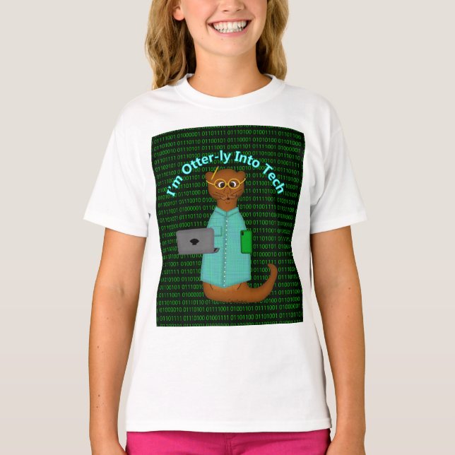 I'm Otter-ly Into Tech T-Shirt (Front)