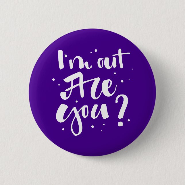 I'm Out Are You? 6 Cm Round Badge (Front)