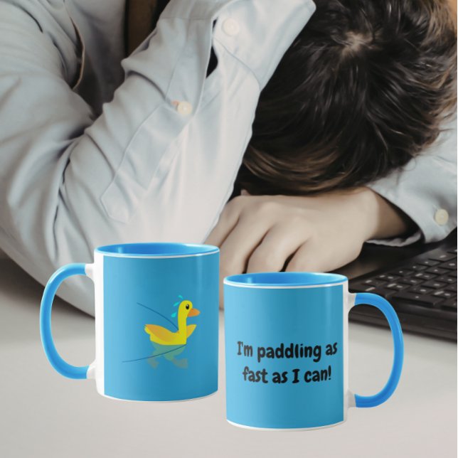 I'm paddling as fast as I can Motivational Ducks Mug (Creator Uploaded)