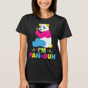 I'm Pan Duh Pansexual Panda Rainbow Lgbt Pride Gay T-Shirt