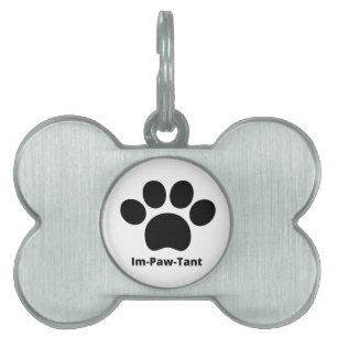Im-Paw-Tant Framed Pet Tag