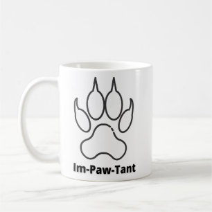 Im-Paw-Tant Women's Bella+Canvas Slim Fit Coffee Mug