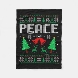 I'm Peace - I Come In Peace Couple Matching Ugly C Fleece Blanket