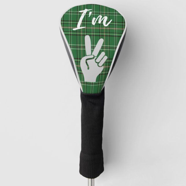 I'm Peaceful  Golf Head Cover (Front)