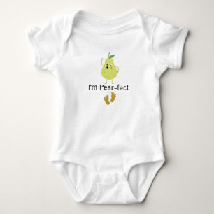 I'm Pear-fect,Baby Fruit Gift Funny Cute Baby Bodysuit