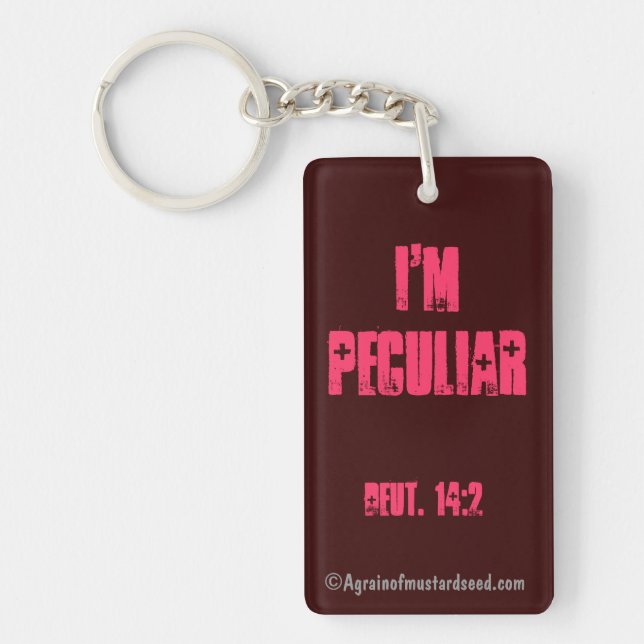 I'm Peculiar  Key Ring (Front)