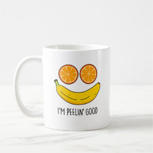 I'm Peelin Good Funny Fruit Pun  Coffee Mug