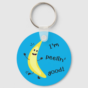 I'm Peelin' Good! - Funny Fruit Pun Key Ring