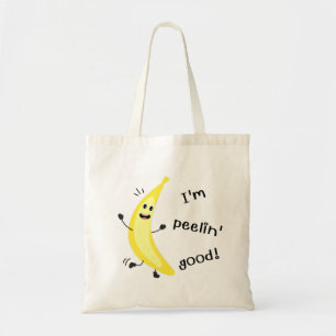 I'm Peelin' Good! - Funny Fruit Pun Tote Bag