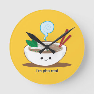 I'm Pho Real Round Clock