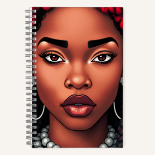 I'm positive motivate inspire melanin sista black notebook