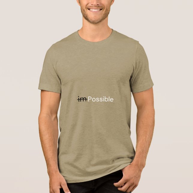 I'm possible T-Shirt Tri-Blend Shirt (Front)