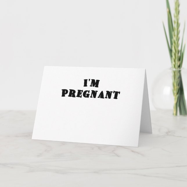 Im Pregnant Announcement (Front)