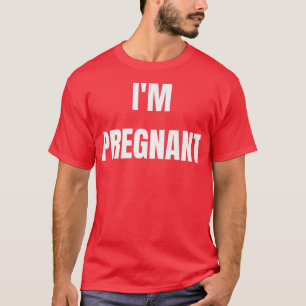 I'm Pregnant Funny 's Pregnancy Mum Matching Costu T-Shirt