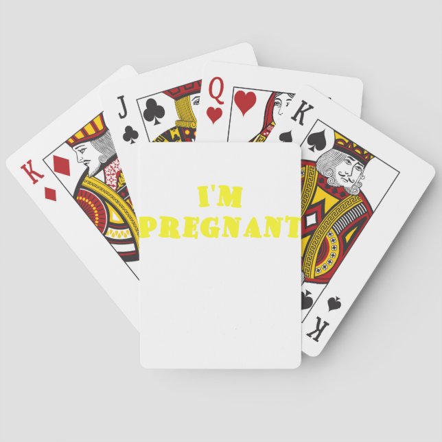 Im Pregnant Playing Cards (Back)