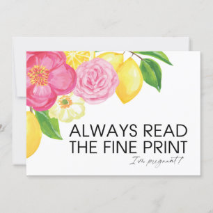 I'm Pregnant Pregnancy Reveal We're Having a Baby Card